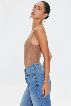 Terry Cloth High-Leg Bodysuit