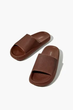Textured Almond-Toe Slides