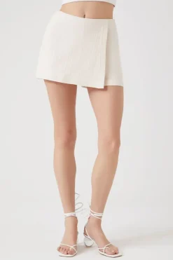 Textured Cotton Skort
