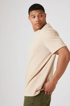 Textured Crew Neck Tee