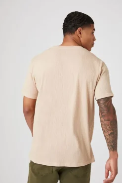 Textured Crew Neck Tee