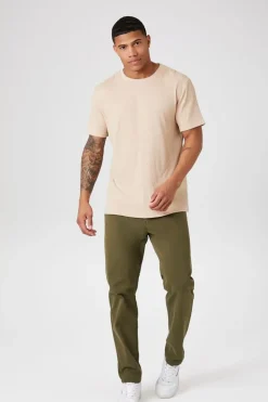 Textured Crew Neck Tee