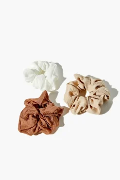 Textured Scrunchie Set