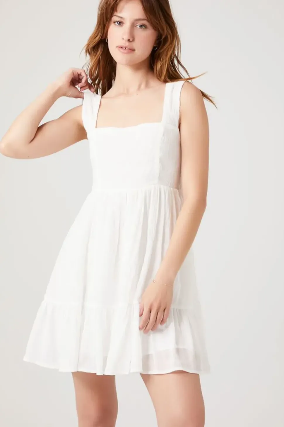Textured Sleeveless Mini Dress