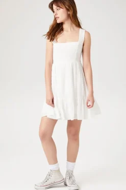 Textured Sleeveless Mini Dress