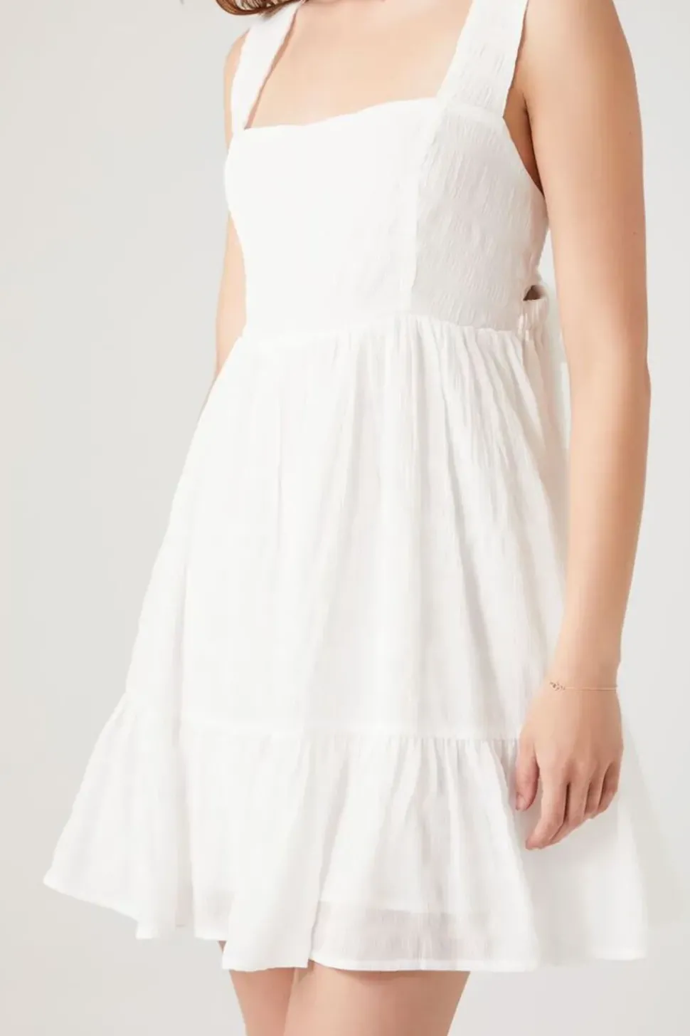 Textured Sleeveless Mini Dress