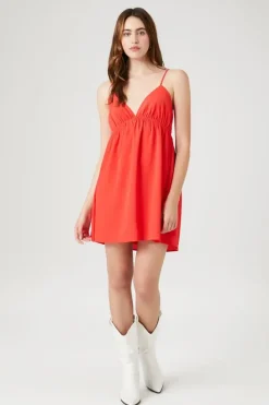 Tie-Back Babydoll Mini Dress