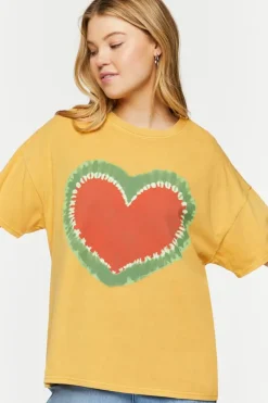 Tie-Dye Heart Graphic Tee