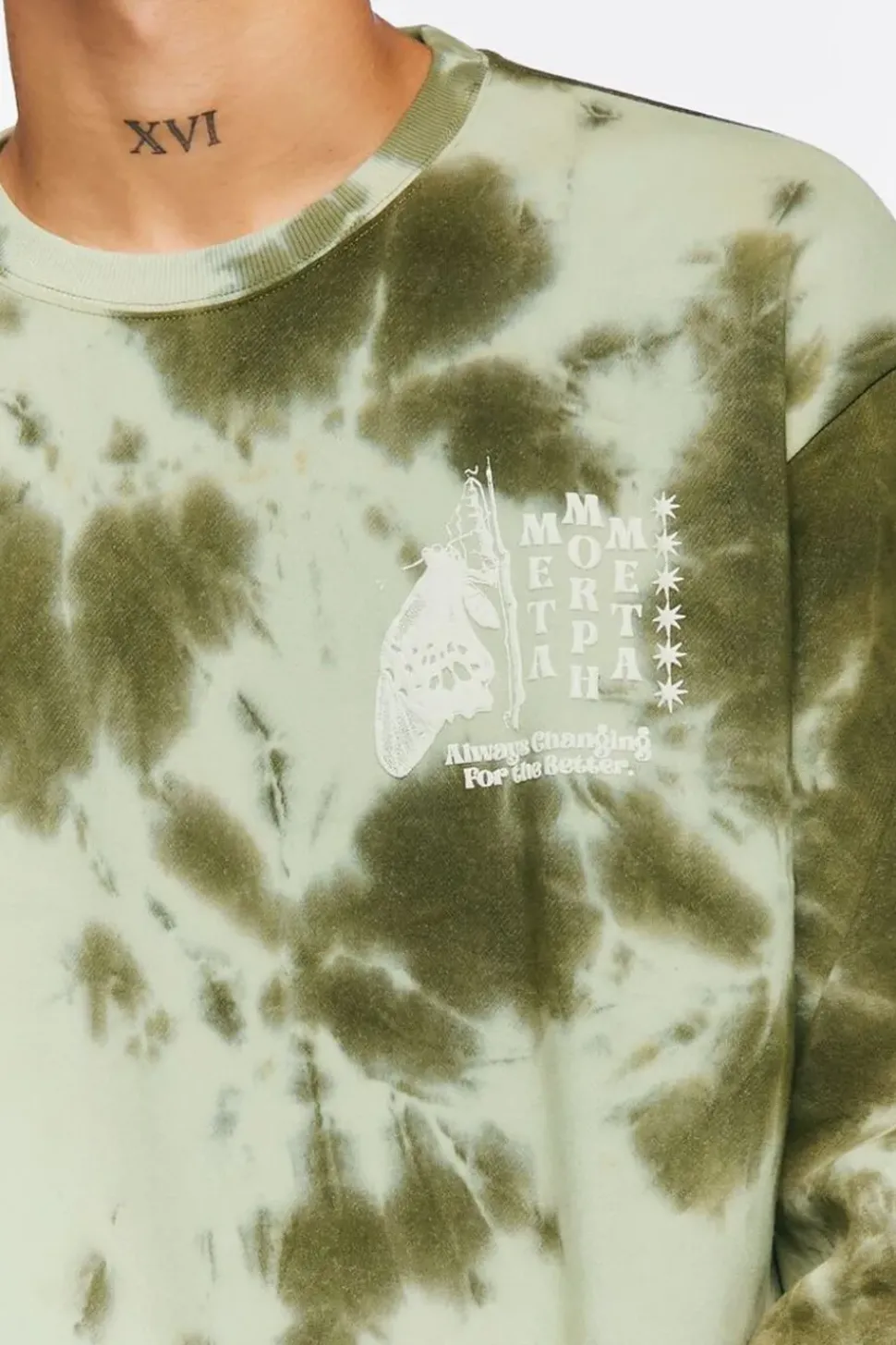 Tie-Dye Metamorph Graphic Pullover
