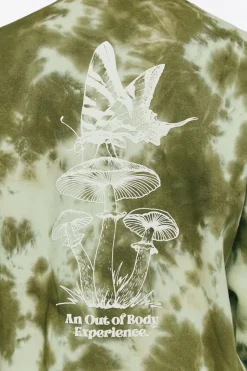 Tie-Dye Metamorph Graphic Pullover