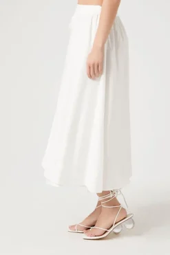 Tie-Front Midi Skirt
