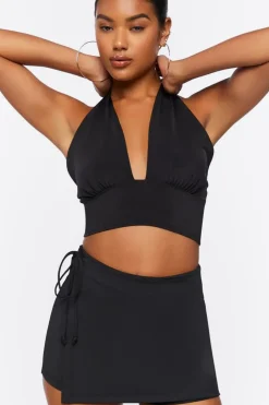 Tie-Front Mini Skort