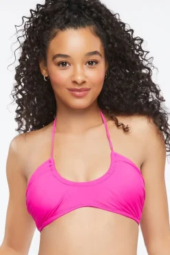 Tie-Neck Halter Bikini Top