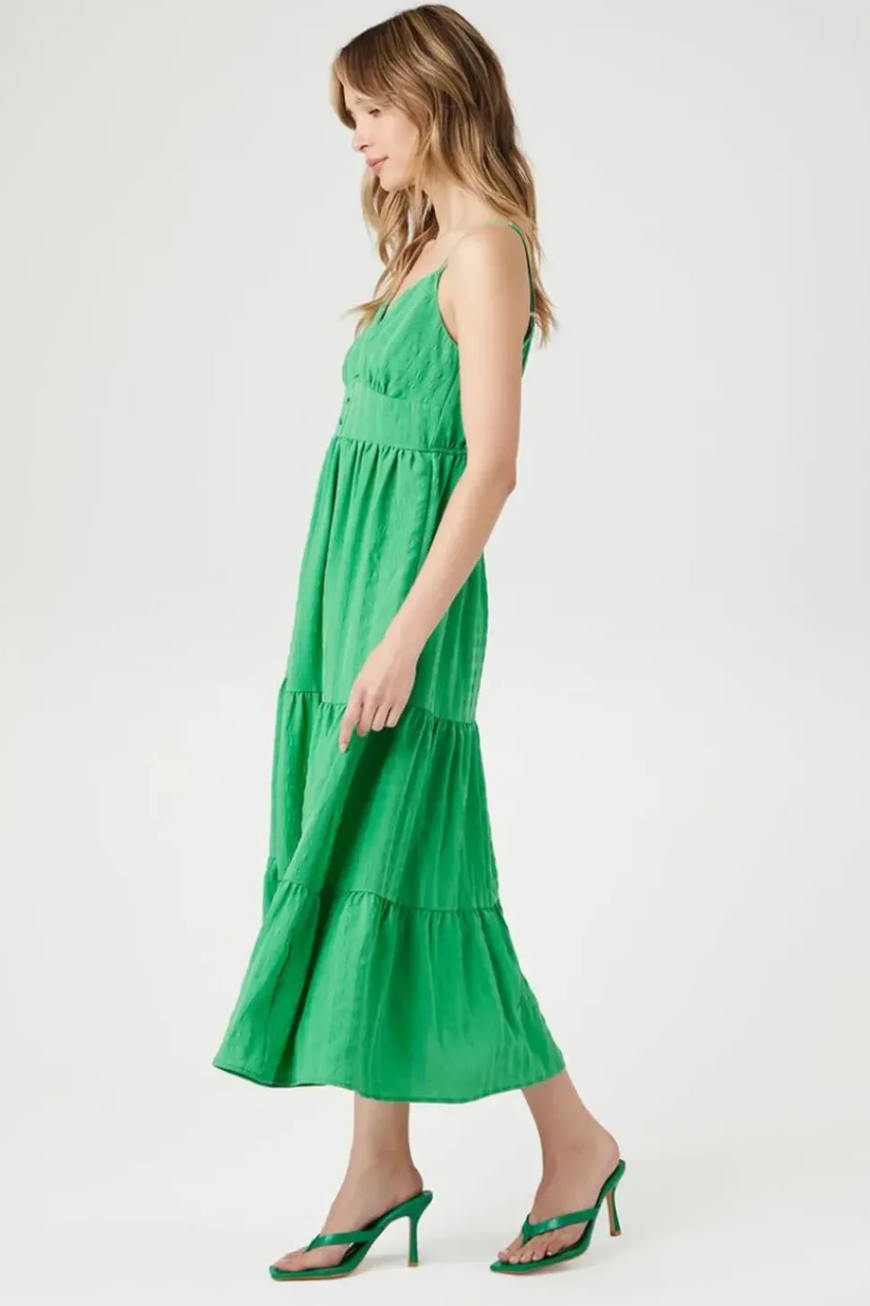 Tiered Cami Midi Dress