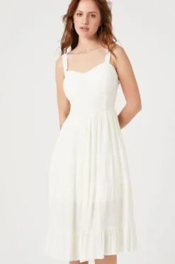 Tiered Corset Midi Dress