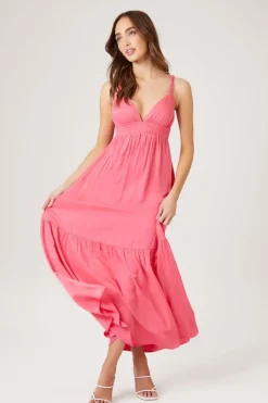 Tiered Cutout Sweetheart Maxi Dress