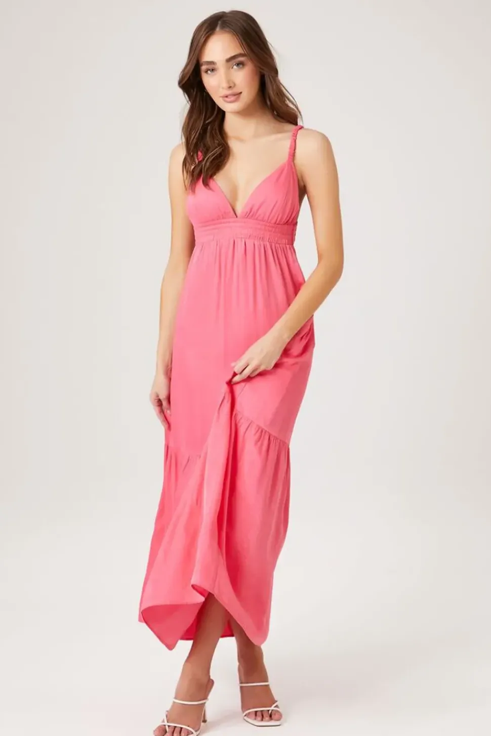 Tiered Cutout Sweetheart Maxi Dress