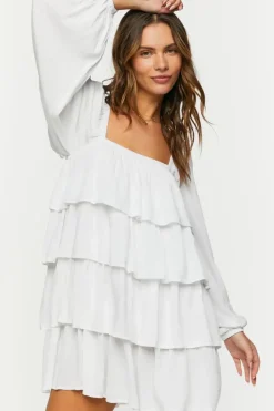 Tiered Flounce Mini Dress