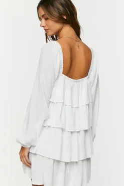 Tiered Flounce Mini Dress