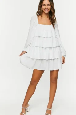 Tiered Flounce Mini Dress