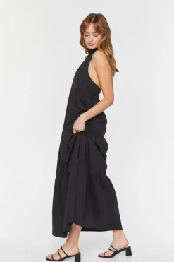 Tiered Halter Maxi Dress