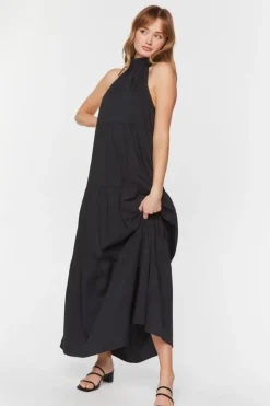 Tiered Halter Maxi Dress