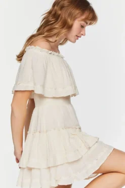 Tiered Off-The-Shoulder Mini Dress