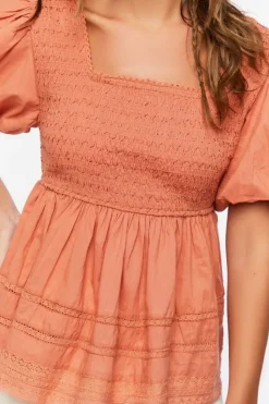 Tiered Puff Sleeve Top