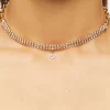 Tiered Rhinestone Choker Necklace