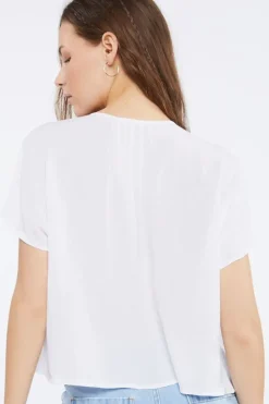 Tiered Tie-Neck Top