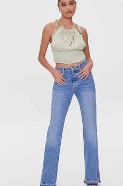 Tie-Strap Smocked Cami