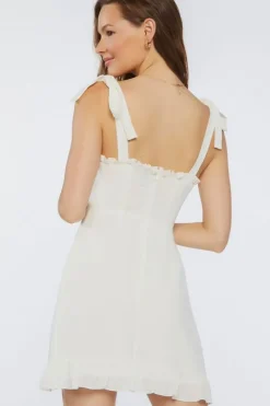 Tie-Strap Sweetheart Dress