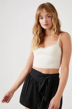 Tie-Waist Mid-Rise Shorts