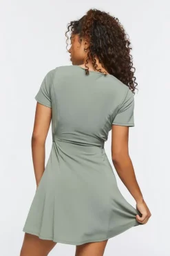 Tie-Waist Mini Dress