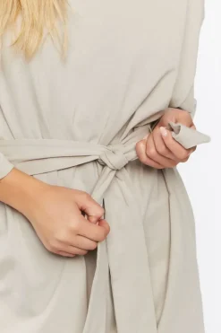 Tie-Waist Mini T-Shirt Dress