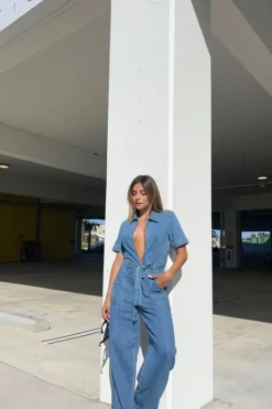 Tie-Waist Wide-Leg Jumpsuit