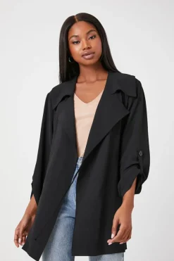 Tie-Waist Wrap Coat