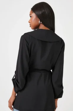 Tie-Waist Wrap Coat