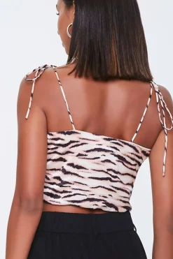Tiger Print Cropped Cami