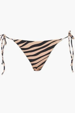 Tiger Striped String Bikini Bottoms
