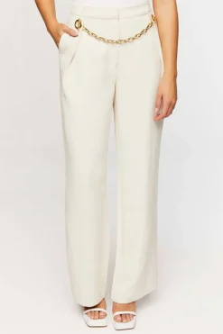 Toggle Chain High-Rise Trousers