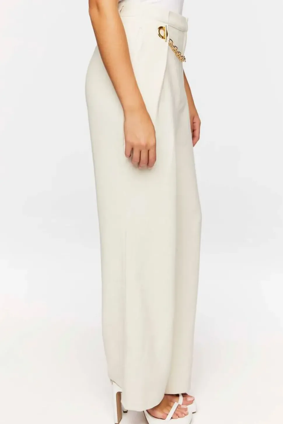 Toggle Chain High-Rise Trousers