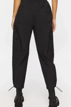 Toggle Drawstring Parachute Pants