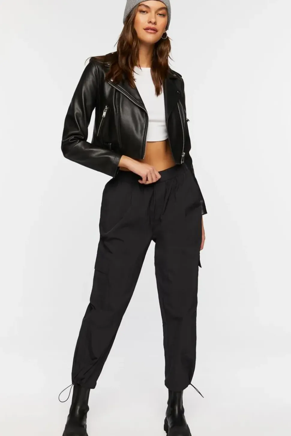 Toggle Drawstring Parachute Pants