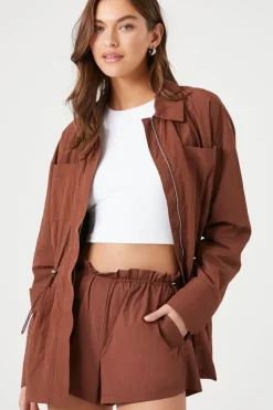 Toggle Drawstring Shorts