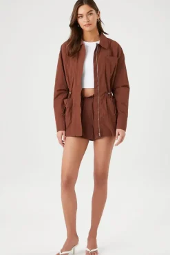 Toggle Drawstring Shorts