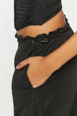 Toggle Low-Rise Parachute Pants
