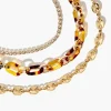 Tortoiseshell Chain Bracelet Set