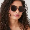 Tortoiseshell Round Sunglasses