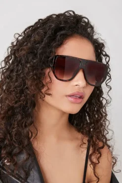 Tortoiseshell Shield Sunglasses